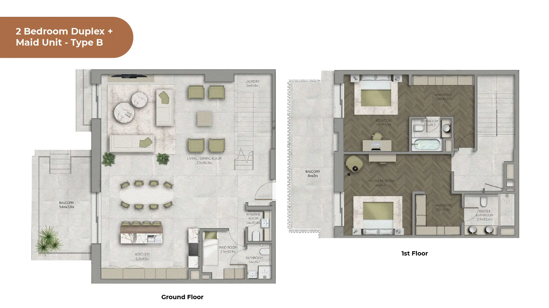 2 BR - Type C